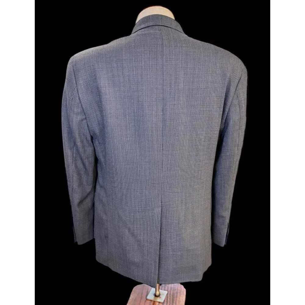 Lauren Ralph Lauren Men’s 40S Blue/Grey Wool 3 Button Blazer